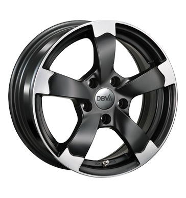 pneumatiky - 8.5x19 5x112 ET45 DBV Torino II schwarz schwarz matt poliert Quad Rfky / Alu Offroad lto od 17,5 