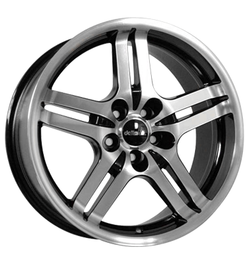 pneumatiky - 8.5x18 5x120 ET42 Delta W1 schwarz schwarz poliert Offroad Wintergreen Rfky / Alu Tomason Tube: zklopky pneu