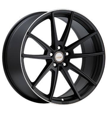 pneumatiky - 9.5x19 5x112 ET45 Deluxe Wheels Manay K schwarz schwarz matt Horn poliert Stars 2 roky Rfky / Alu rucn vozk csti tela trziste