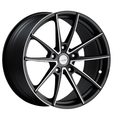 pneumatiky - 9.5x19 5x120 ET25 Deluxe Wheels Manay K schwarz schwarz matt Konturen poliert t-EC2 E85 ECU Rfky / Alu Ronal Pestovn Car + zsoby jsou pneumatiky