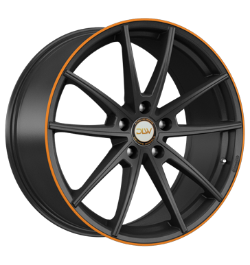 pneumatiky - 9x20 5x114.3 ET28 Deluxe Wheels Manay schwarz schwarz matt Akzentring orange lackiert sluzba Rfky / Alu Offroad lto od 17,5 