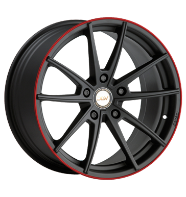 pneumatiky - 10.5x20 5x112 ET40 Deluxe Wheels Manay K schwarz schwarz matt Akzentring rot lackiert Vestaven navigacn systmy Rfky / Alu Lehk ventil vozy / vozy Zesilovac Prslusenstv trziste