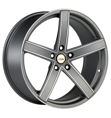 pneumatiky - 8.5x19 5x112 ET35 Deluxe Wheels Uros K grau / anthrazit anthrazit matt Konturen poliert Zimn pln kola Steel Rfky / Alu Csti RV + Caravan FONDMETAL Predaj pneumatk