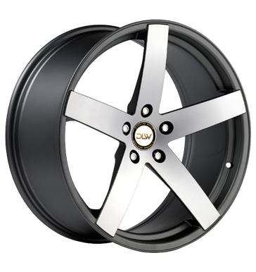 pneumatiky - 8.5x19 5x120 ET25 Deluxe Wheels Uros K-S grau / anthrazit anthrazit matt Stern poliert Magnetto KOLA Rfky / Alu vfuk motec trhovisko