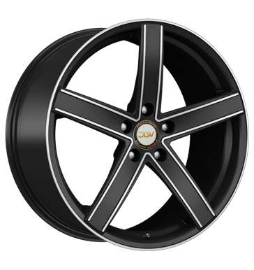 pneumatiky - 9x20 5x120 ET35 Deluxe Wheels Uros schwarz schwarz matt Konturen poliert nemrznouc smes Rfky / Alu kompletnch systmu propojovac kabely pneu