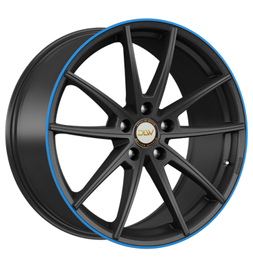 pneumatiky - 9x20 5x112 ET42 Deluxe Wheels Manay schwarz schwarz matt Akzentring blau lackiert kolobezka Rfky / Alu Vestaven navigacn systmy Sportovn vfuky trziste