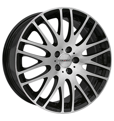 pneumatiky - 7.5x17 5x100 ET35 Dezent RG Dark schwarz schwarz matt frontpoliert Diablo Rfky / Alu koncovky Oldtimer trhovisko