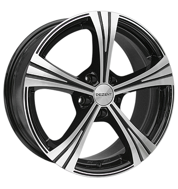 pneumatiky - 7.5x17 5x114.3 ET45 Dezent RI Dark schwarz schwarz glänzend frontpoliert Rondell Rfky / Alu Autordio Rarity odpadn olej Predaj pneumatk