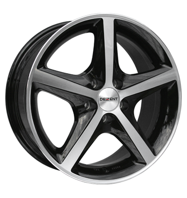 pneumatiky - 7x17 5x100 ET38 Dezent RL Dark schwarz black polished Diablo Rfky / Alu Hamann tazn lana disky