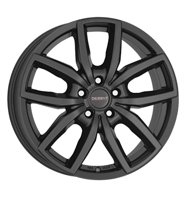 pneumatiky - 7.5x17 5x120 ET35 Dezent TE Dark schwarz black matt Polo tricka Rfky / Alu rucn nrad Pce o automobil + drzba Hlinkov disky