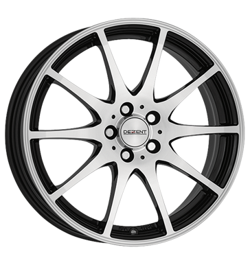 pneumatiky - 5x15 4x100 ET45 Dezent TI Dark schwarz black polished palivo Rfky / Alu propagace testjj2 prves pneu