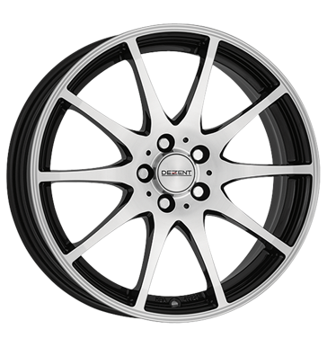 pneumatiky - 7x17 4x108 ET25 Dezent TI Dark schwarz black polished Wheelworld Rfky / Alu zemedelsk traktory Shaper pneus