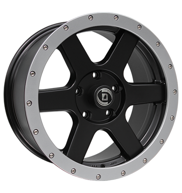 pneumatiky - 8.5x17 6x114.3 ET30 Diewe Wheels Avventura schwarz Nero mit Ring Argento (silber) Zimn pln kola Steel Rfky / Alu Lehk nkladn auto Winter od 17,5 