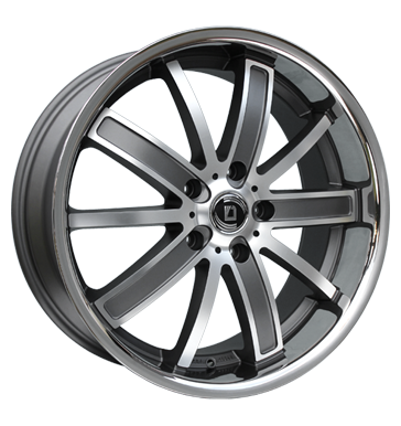 pneumatiky - 9x20 5x114.3 ET35 Diewe Wheels Sogno grau / anthrazit Platin machined sluzba Rfky / Alu motor Inspekcn balky + stavebnice b2b pneu