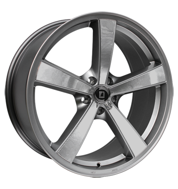 pneumatiky - 7x17 5x105 ET40 Diewe Wheels Trina silber Argentoinox hardtops Rfky / Alu Baro letn b2b pneu