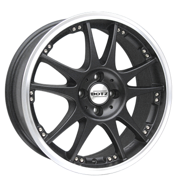 pneumatiky - 6.5x15 4x100 ET38 Dotz Brands Hatch Dark schwarz mattschwarz Hornpoliert Kamiony pln rok od 17,5 