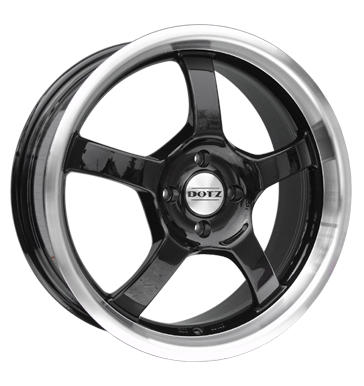 pneumatiky - 7x17 4x108 ET40 Dotz Daytona Dark schwarz schwarz Hornpoliert AZEV Rfky / Alu tdenn Leichtkraftrad dly pneus