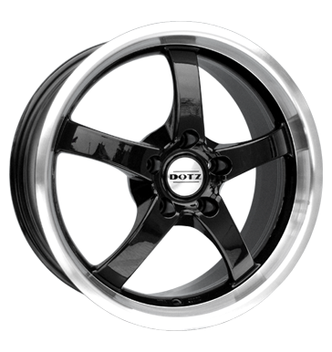 pneumatiky - 7.5x17 5x112 ET35 Dotz Daytona Dark schwarz schwarz Hornpoliert zrcadlo design Rfky / Alu Polo tricka Lehk nkladn automobil v zime pneu b2b