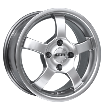 pneumatiky - 7x16 4x100 ET38 Dotz Daytona silber highgloss hornpoliert Test-kategorie 2 Rfky / Alu STIL AUTO truck lto pneumatiky