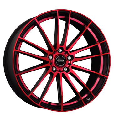 pneumatiky - 9.5x19 5x112 ET35 Dotz Fast Fifteen Red schwarz schwarz matt rot frontpoliert Hlinkov kola s pneumatikami Rfky / Alu exkluzivn linka odevy pneu