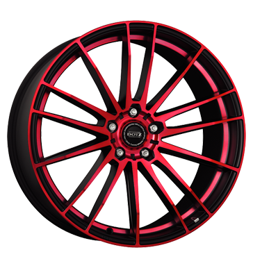 pneumatiky - 8.5x20 5x112 ET35 Dotz Fast Fifteen Red schwarz schwarz matt rot frontpoliert GMP Italia Rfky / Alu kufr Tray ozdobnmi kryty trhovisko