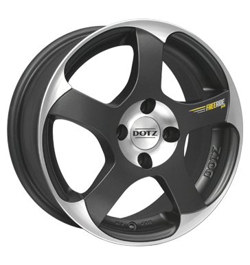 pneumatiky - 6.5x15 4x108 ET15 Dotz Freeride Peak grau / anthrazit graphite matt polished automobilov sady Rfky / Alu CARLSSON Zcela specifick dly trziste