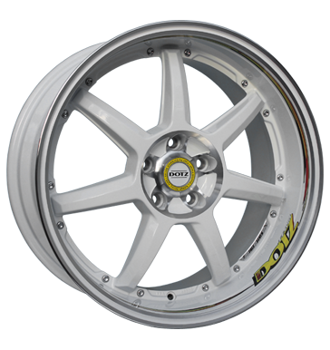 pneumatiky - 8x19 5x112 ET45 Dotz Fast Seven Drift weiss white polished Lehk nkladn vuz cel rok Rfky / Alu vzduchov filtr exkluzivn linka pneumatiky