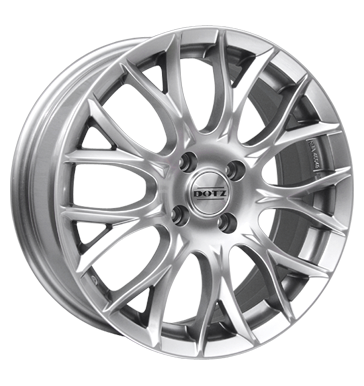 pneumatiky - 7x17 4x108 ET15 Dotz Kyalami silber hochglanz poliert DOTZ Rfky / Alu korunn princ Wiechers SPORT pneumatiky