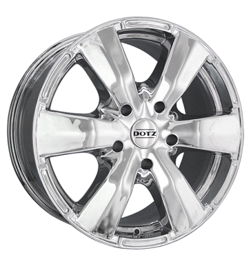 pneumatiky - 7x16 5x114.3 ET40 Dotz Luxor chrom chrom viditelnost Rfky / Alu Rial Offroad cel rok od 17,5 