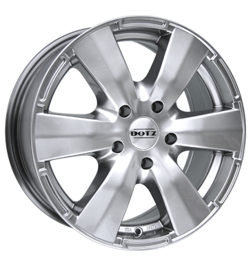 pneumatiky - 8x17 5x139.7 ET0 Dotz Luxor silber highgloss vfuk Rfky / Alu Offroad letn Wheelworld velkoobchod s pneumatikami