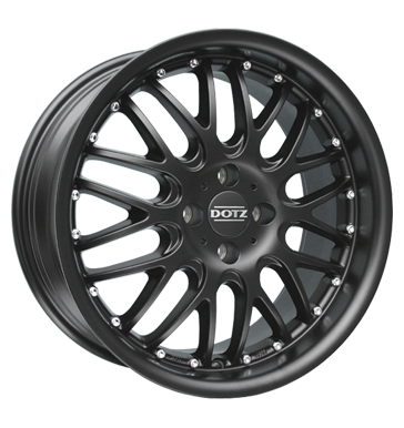 pneumatiky - 6.5x15 4x108 ET15 Dotz Mugello Dark schwarz black matt prce Rfky / Alu zimn Csti RV + Caravan Autodlna