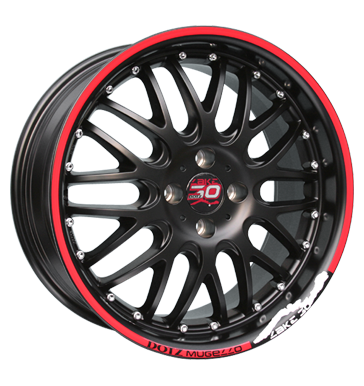 pneumatiky - 8x17 4x100 ET35 Dotz Mugello Lake30 schwarz black matt tazn zarzen Rfky / Alu Borbet centrovn trhovisko