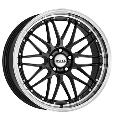 pneumatiky - 7.5x17 5x108 ET48 Dotz Revvo dark grau / anthrazit gunmetal polished lip motocykl Rfky / Alu ZENDER diskrtne pneus