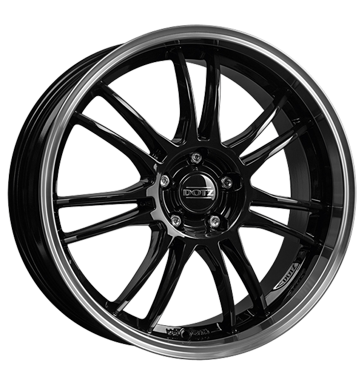 pneumatiky - 8x19 5x120 ET35 Dotz Shift schwarz black polished lip Hreby / Matice Rfky / Alu BRABUS recnk pneu