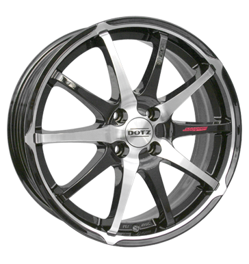 pneumatiky - 6.5x15 4x108 ET25 Dotz Shuriken schwarz black polished Utesnen u. Lepidla Rfky / Alu tesnen Chlazen - Air Autodlna