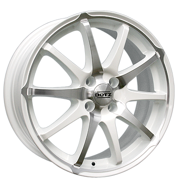 pneumatiky - 7x16 4x114.3 ET40 Dotz Shuriken White Edit. weiss white polished odevy Rfky / Alu mitsubishi brzdov dly trziste