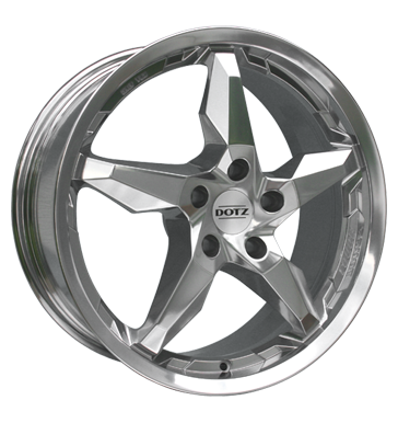 pneumatiky - 8x18 5x112 ET35 Dotz Touge Blaze schwarz ball polishing Tricka Rfky / Alu renault Lehk nkladn vozidla pln rok od 17,5 