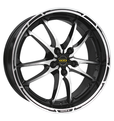 pneumatiky - 8.5x19 5x120 ET35 Dotz Tupac schwarz black polished TEAM DYNAMICS Rfky / Alu VOLKSWAGEN designov antny Predaj pneumatk