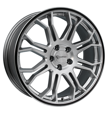 pneumatiky - 7.5x18 4x108 ET18 e-motion Corse silber silber/AuYenring schwarz tazn lana Rfky / Alu pilotn bundy ostatn velkoobchod s pneumatikami