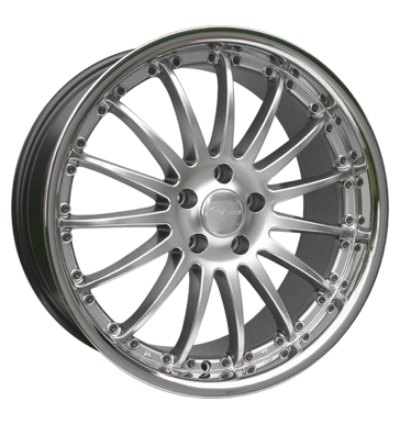 pneumatiky - 8x18 5x108 ET35 e-motion Desire silber hypersilber mit Edelstahlb. Motocykl Navigace a cestovn Rfky / Alu Elektrick Rondell pneumatiky