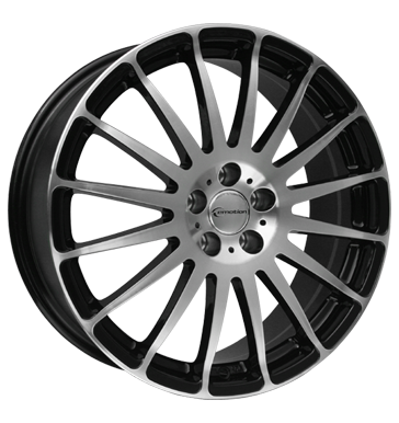 pneumatiky - 7x17 5x98 ET35 e-motion Racing schwarz schwarz frontpoliert BRABUS Rfky / Alu Flip zvaz sterac prednho skla pneumatiky