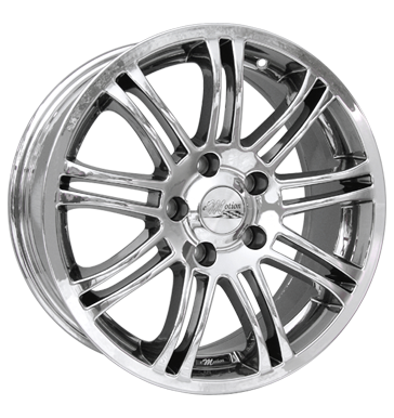 pneumatiky - 7.5x17 4x98 ET38 e-motion Sport chrom chrom vozk Rfky / Alu RC design letn trhovisko