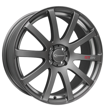 pneumatiky - 7x17 4x100 ET35 e-motion Strada grau / anthrazit gunmetal innenpol. Horn baterie Rfky / Alu Pridat Felgenschloss Barracuda pneus