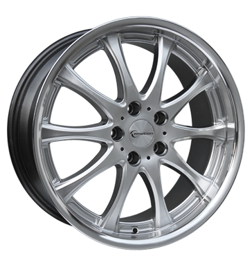 pneumatiky - 8.5x20 5x114.3 ET40 e-motion Style silber silber Horn poliert Magnetto KOLA Rfky / Alu Offroad cel rok od 17,5 