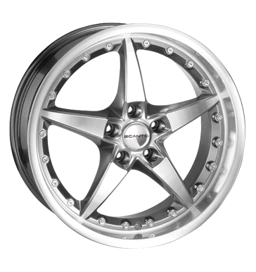 pneumatiky - 8.5x18 5x112 ET40 Ecanto E-109 silber dark shadow silber poliert Truck cel rok Rfky / Alu BAY Kola prejezdy disky