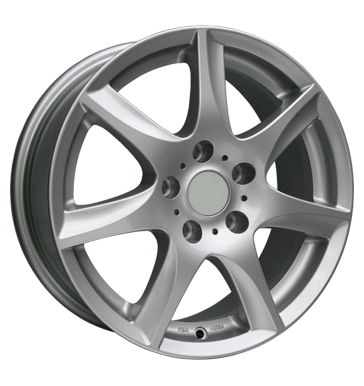 pneumatiky - 7x17 5x112 ET45 Enzo W silber silber EMOTION Rfky / Alu BRABUS COM 4 KOLA pneumatiky