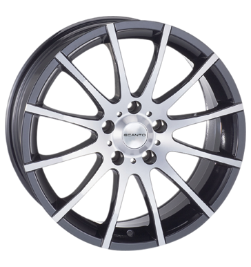 pneumatiky - 7.5x17 5x120 ET38 Ecanto E-110 schwarz black polished auta v zime Rfky / Alu Offroad cel rok Ovldn rdiov dlkov Hlinkov disky