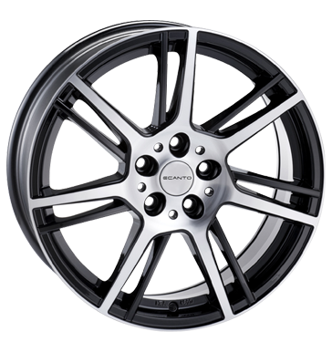 pneumatiky - 8x18 5x114.3 ET45 Ecanto E-115 schwarz black polished Lehk ventil vozy / vozy Rfky / Alu Utesnen u. Lepidla PONGRATZ disky