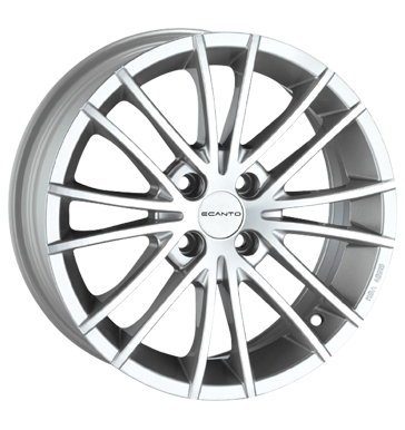 pneumatiky - 7x16 4x100 ET38 Ecanto E-116 silber silber poliert Polo tricka Rfky / Alu systm Borbet Autodlna