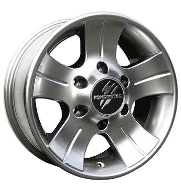 pneumatiky - 8x17 6x139.7 ET20 Fondmetal 7100 silber shiny silver monitory Rfky / Alu ALCOA Offroad Zimn 17.5 